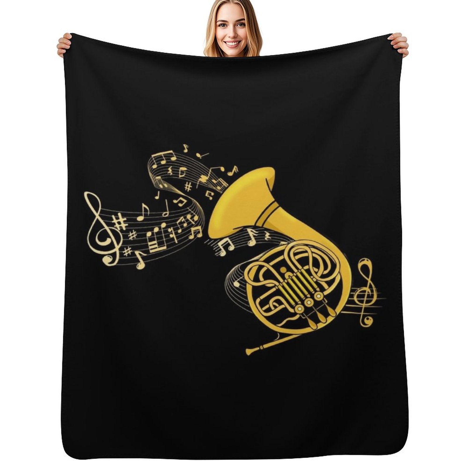 Musical Instrument French - French Horn Gift Music Lover Big
