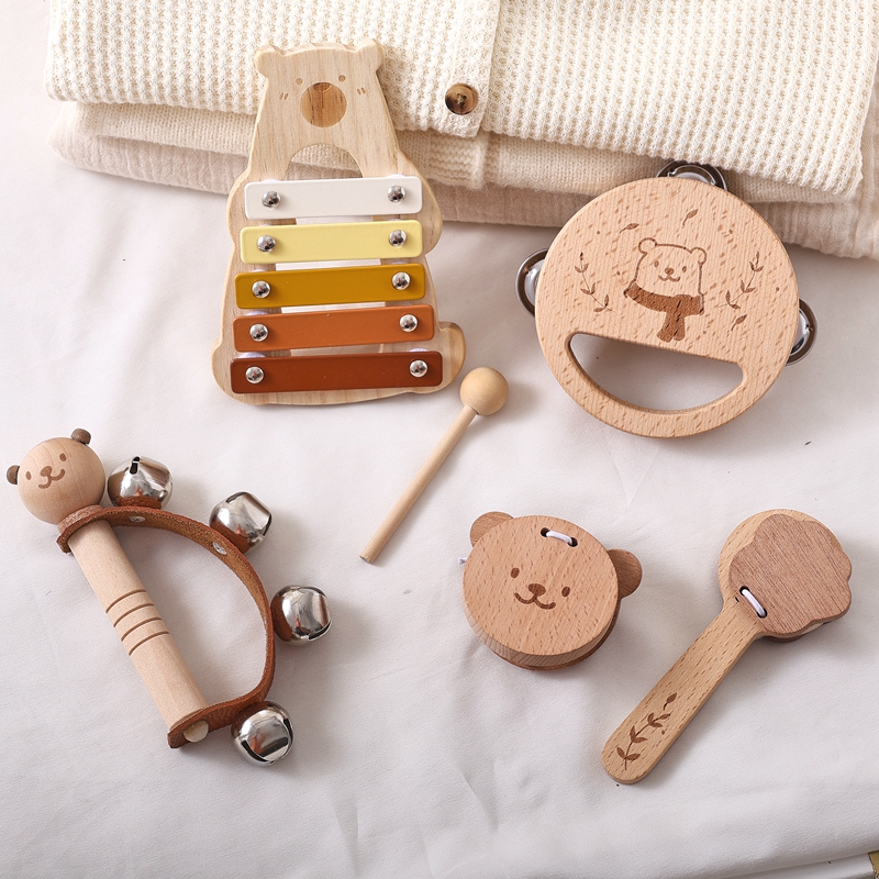 Musical Instrument Xylophone - 5pc Set Montessori Toys Baby Music