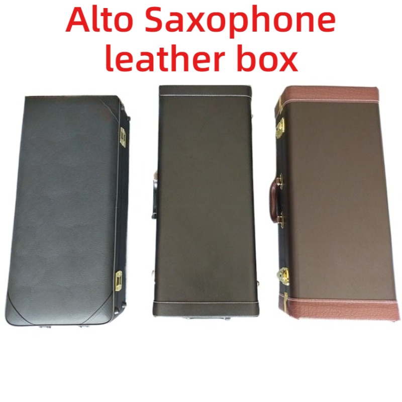 Musical Instrument Accessories - Leather Alto Saxophone Case Drop-proof Shockproof