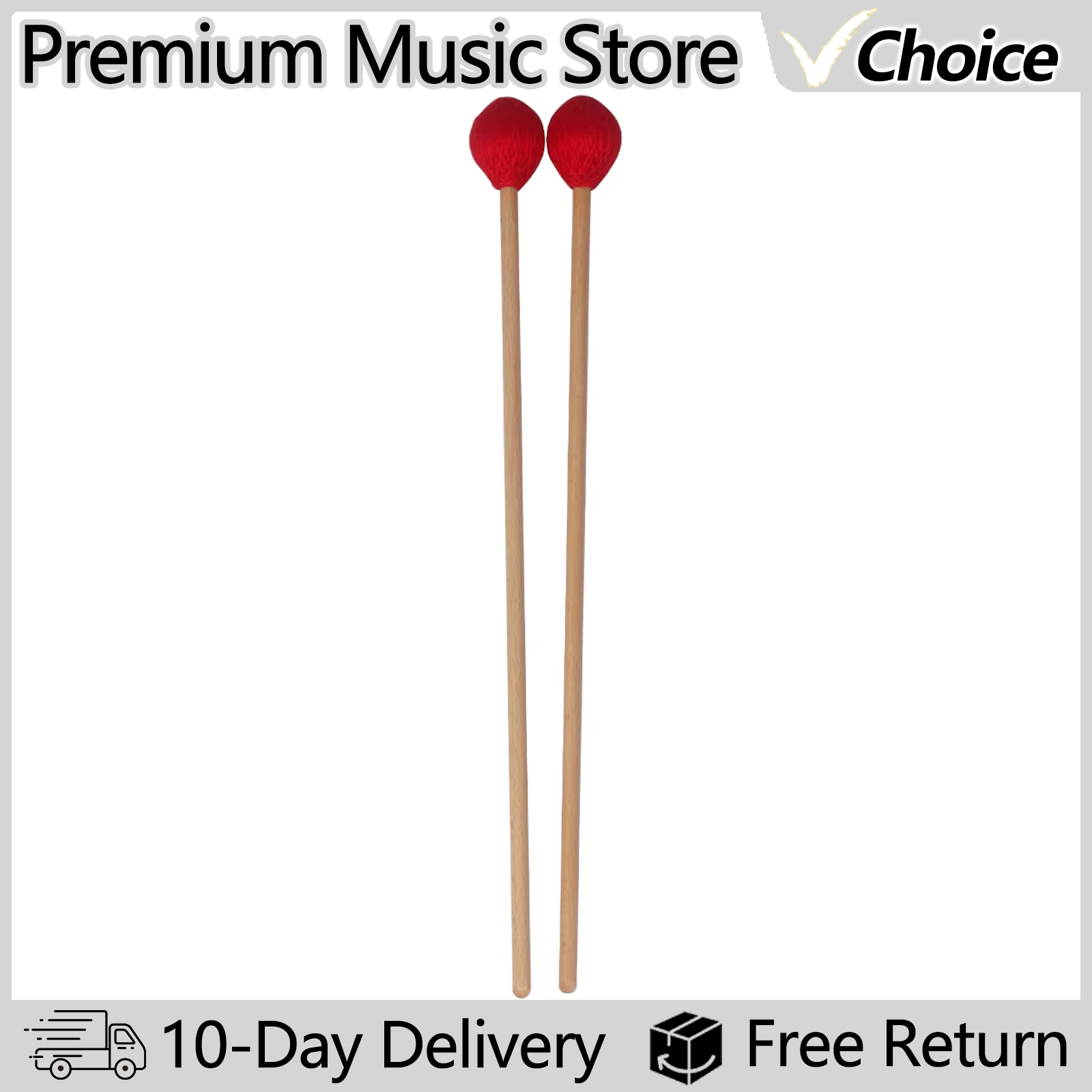 Musical Instrument Xylophone - Professional Marimba Mallets Percussion Accessories Glockenspiel