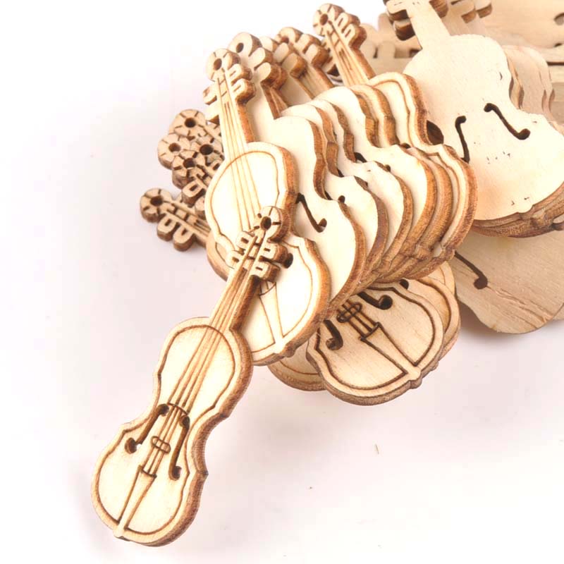 15Pcs 55x20mm Natrual Violin W - Musical Instrument Cello บทวิจารณ์และราคา