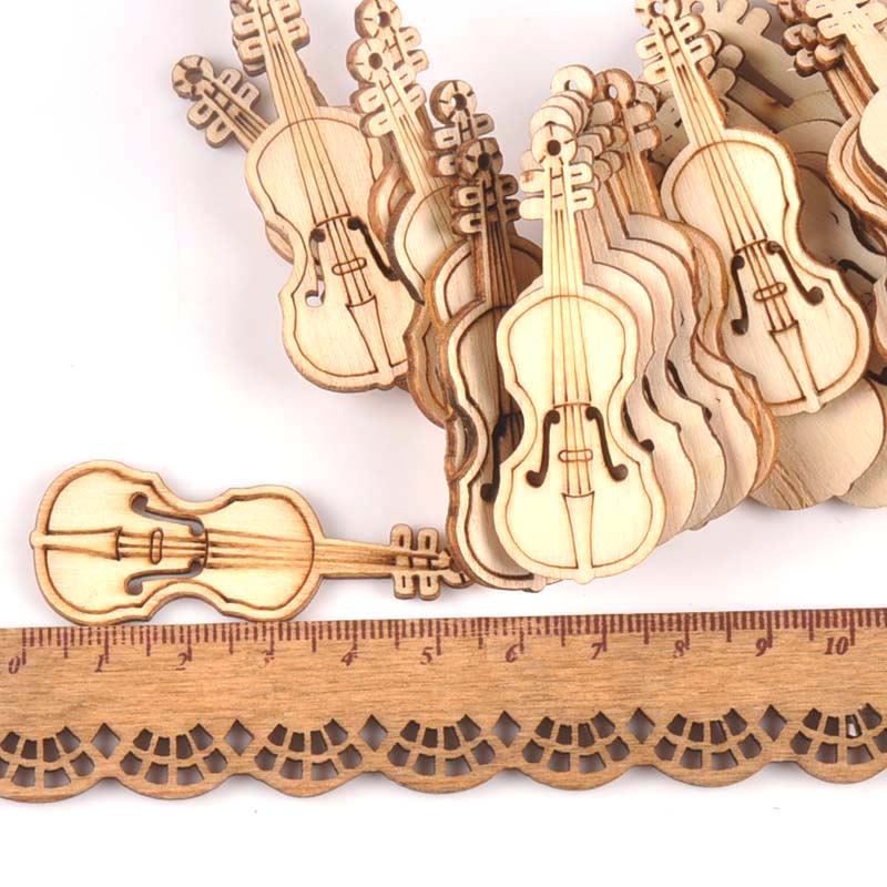 15Pcs 55x20mm Natrual Violin W - Musical Instrument Cello บทวิจารณ์และราคา