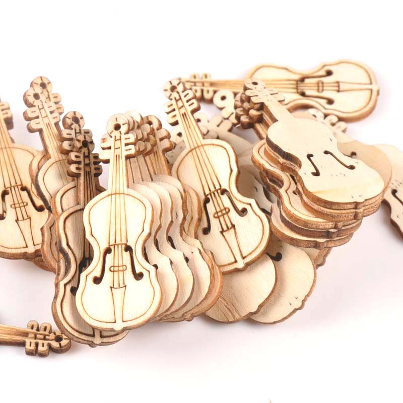 15Pcs 55x20mm Natrual Violin W - Musical Instrument Cello บทวิจารณ์และราคา