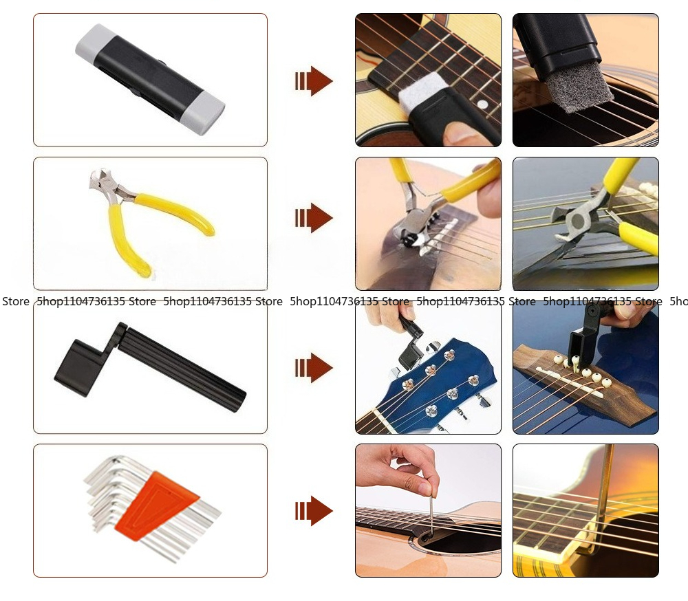 Guitar Kit Set, Musical Instru - Musical Instrument With Strings บทวิจารณ์และราคา