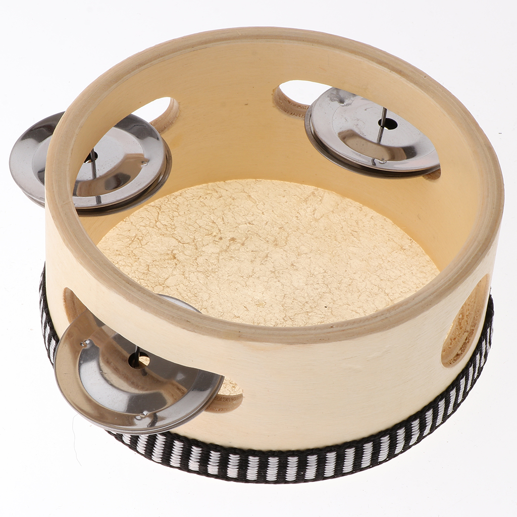 Wooden Musical Tambourine Beat - Musical Instrument Tambourine บทวิจารณ์และราคา