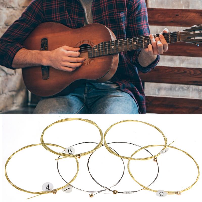 6Pcs High-Quality Acoustic Gui - Musical Instrument With Strings บทวิจารณ์และราคา