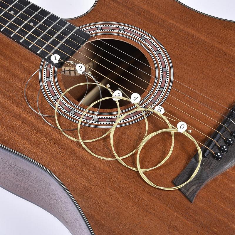 6Pcs High-Quality Acoustic Gui - Musical Instrument With Strings บทวิจารณ์และราคา