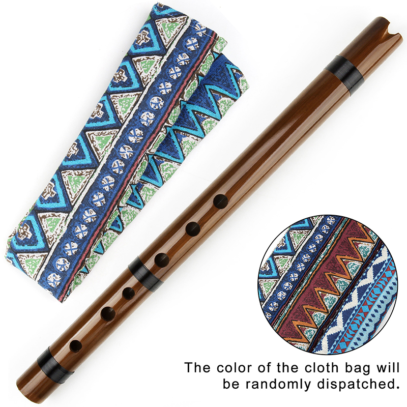 G Key Brown Flute Quena Indian - Musical Instrument Indian บทวิจารณ์และราคา