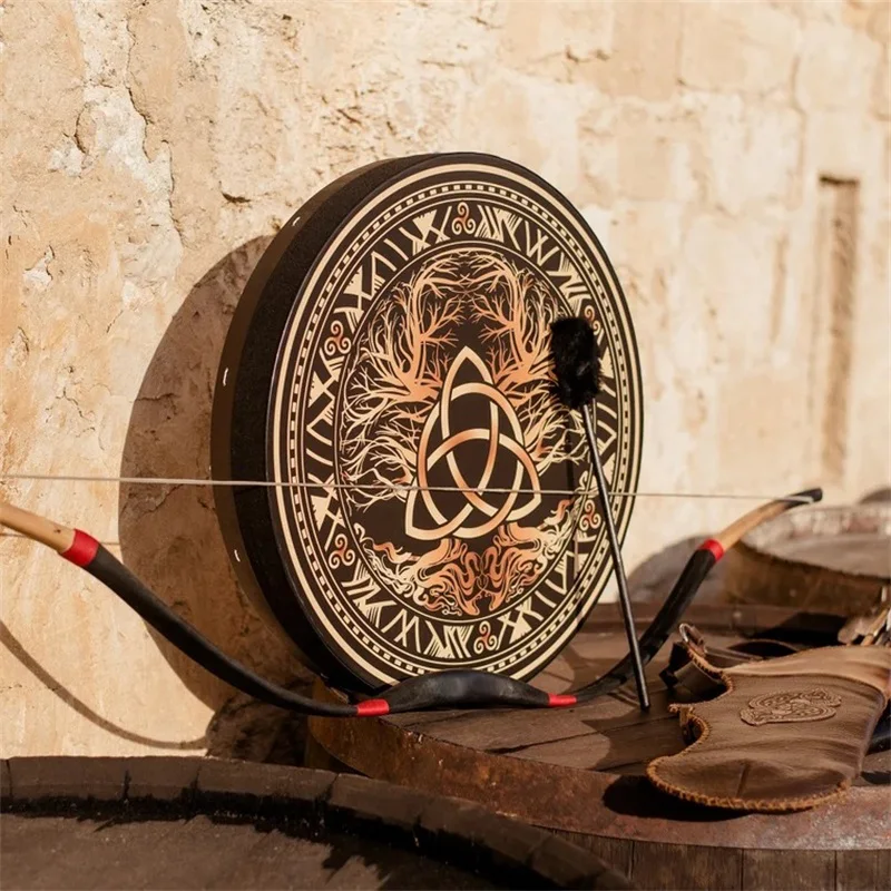 25CM Shaman Celtic Drum Vintag - Musical Instrument Tambourine บทวิจารณ์และราคา