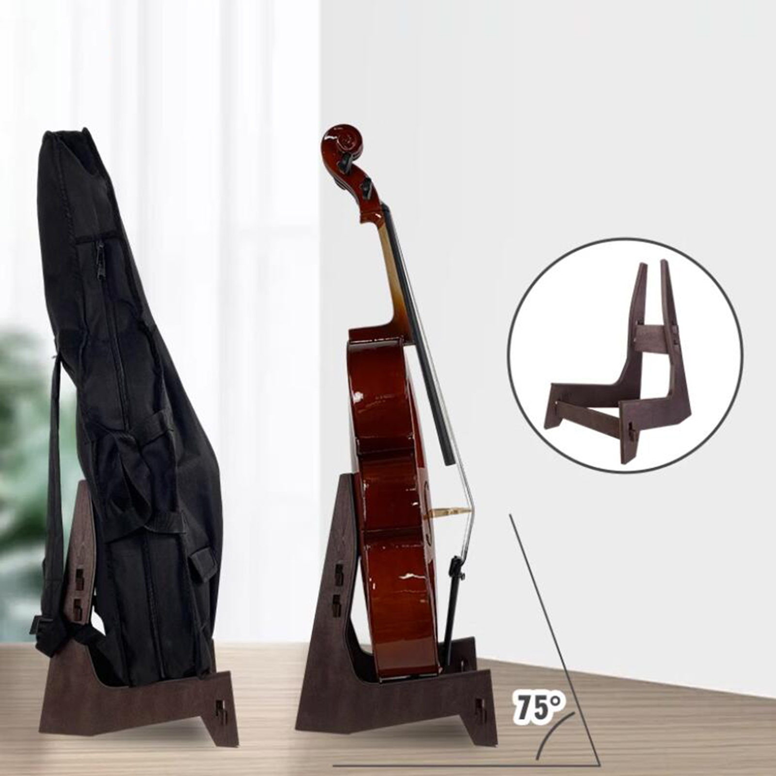 Wooden Violin Wall Mount Hange - Musical Instrument Cello บทวิจารณ์และราคา