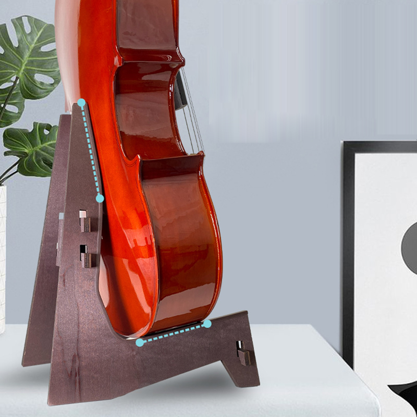 Wooden Violin Wall Mount Hange - Musical Instrument Cello บทวิจารณ์และราคา