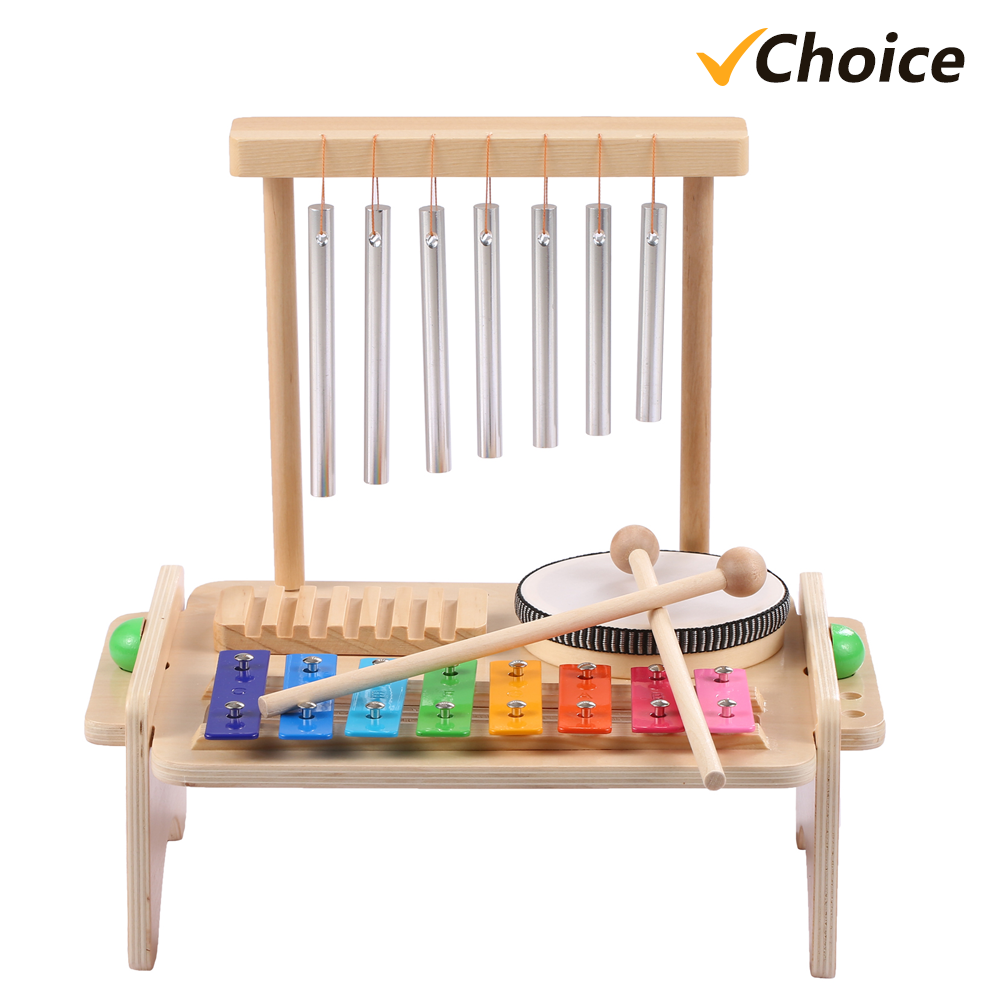 Wind Chime Combination Kids Dr - Guiro Scraper Instrument บทวิจารณ์และราคา