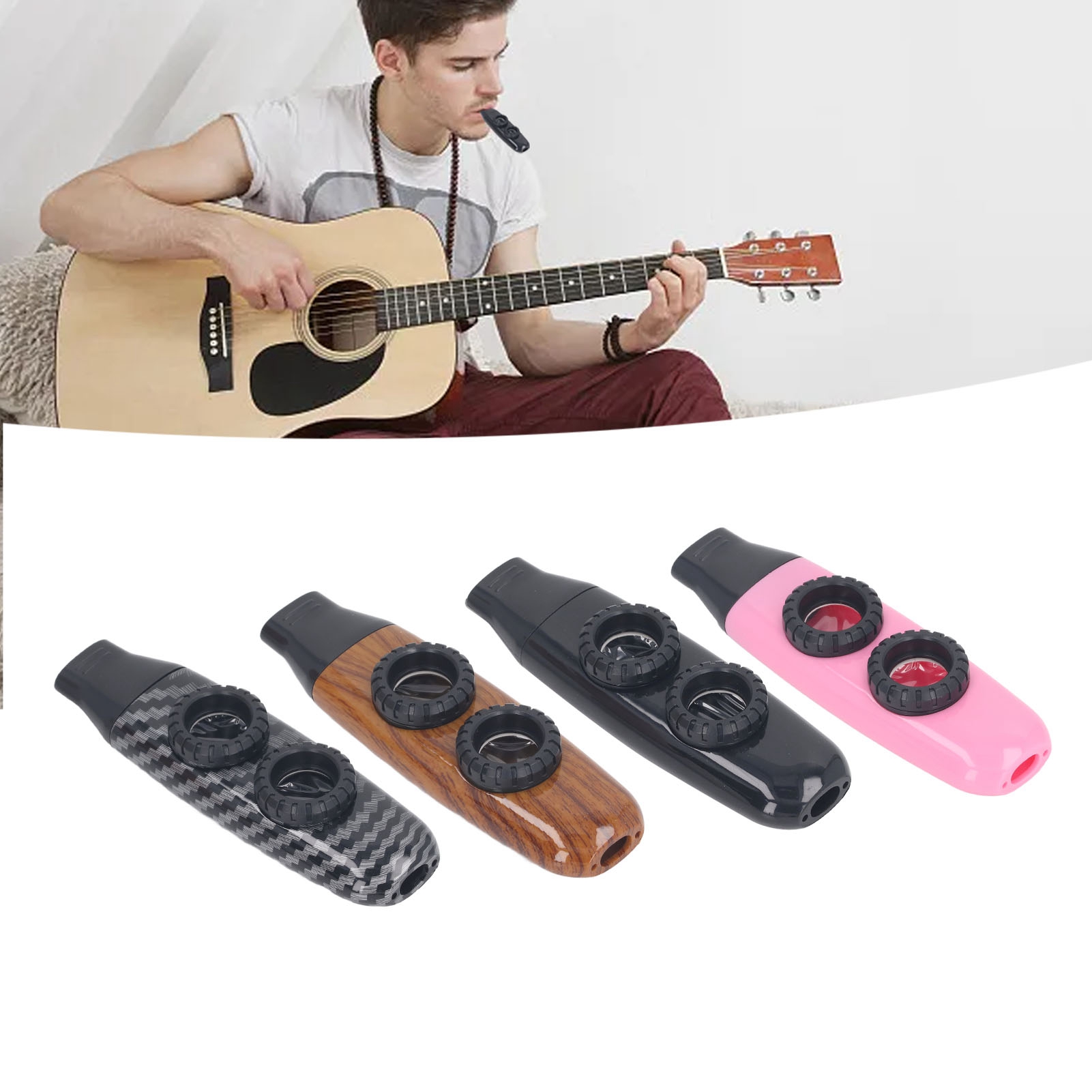 Kazoo Flute Dual Hole Flute Ad - Musical Instrument Flute บทวิจารณ์และราคา