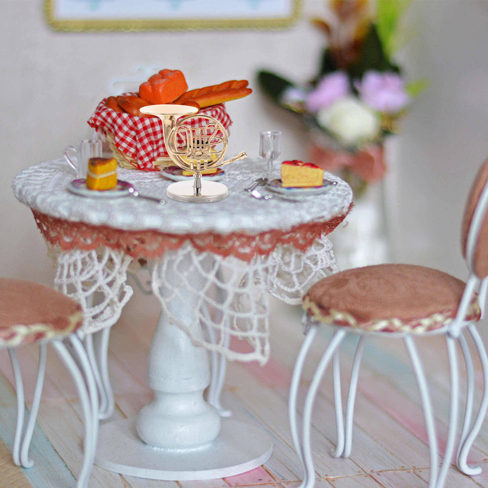 Handcrafted Miniature French H - Musical Instrument French บทวิจารณ์และราคา