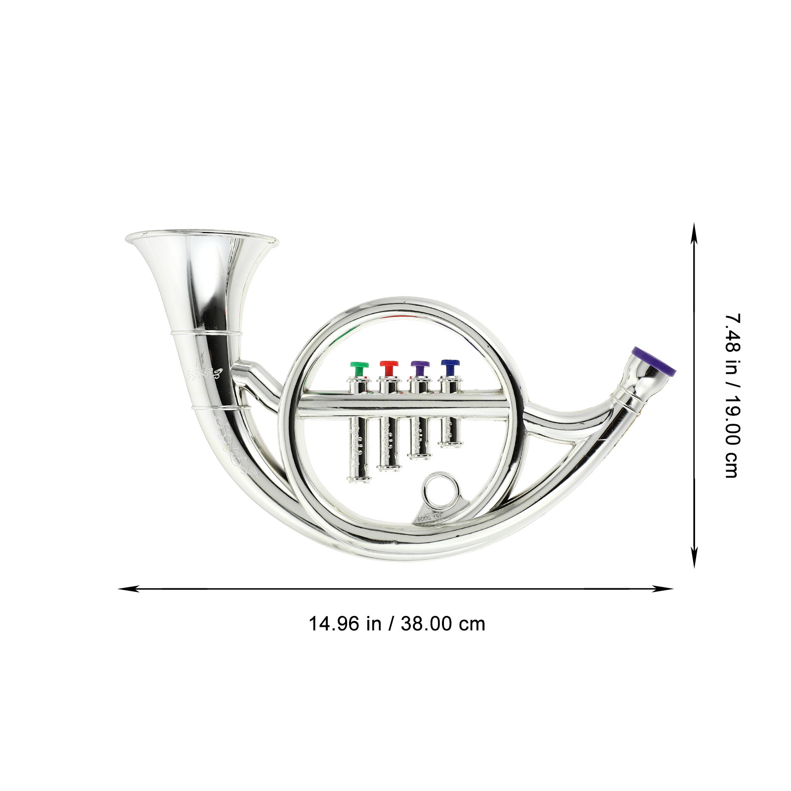 1Pcs French Horn Simulated Per - Musical Instrument French บทวิจารณ์และราคา