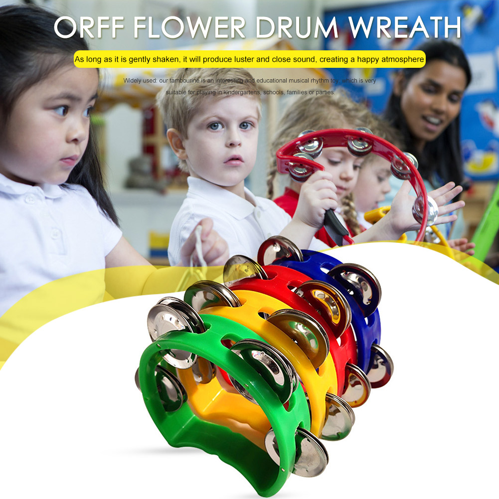 4pcs Tambourine Jingles Rattle - Musical Instrument Tambourine บทวิจารณ์และราคา