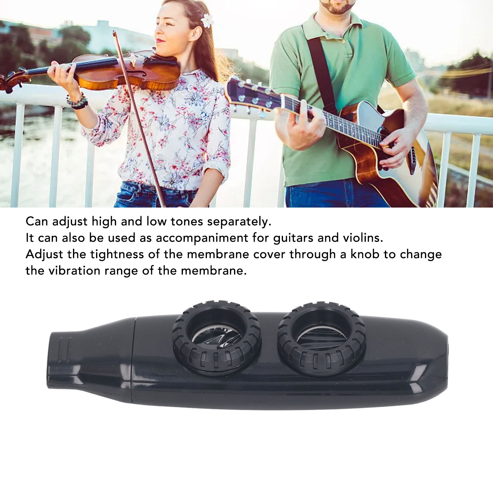 Kazoo Flute with Diaphragm Kaz - Musical Instrument Flute บทวิจารณ์และราคา