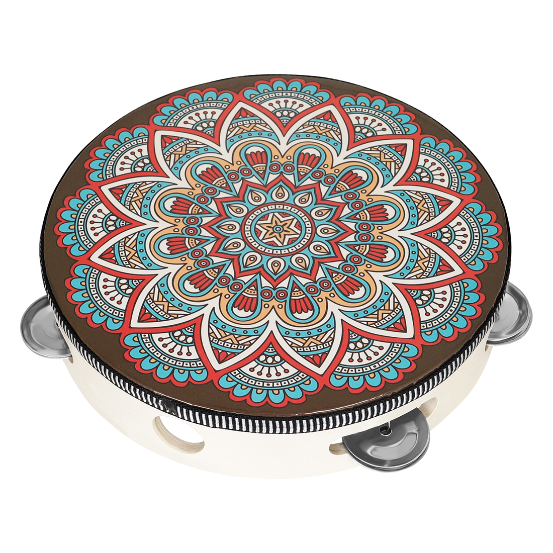 IRIN 8Inch Single Row Ancient  - Musical Instrument Tambourine บทวิจารณ์และราคา