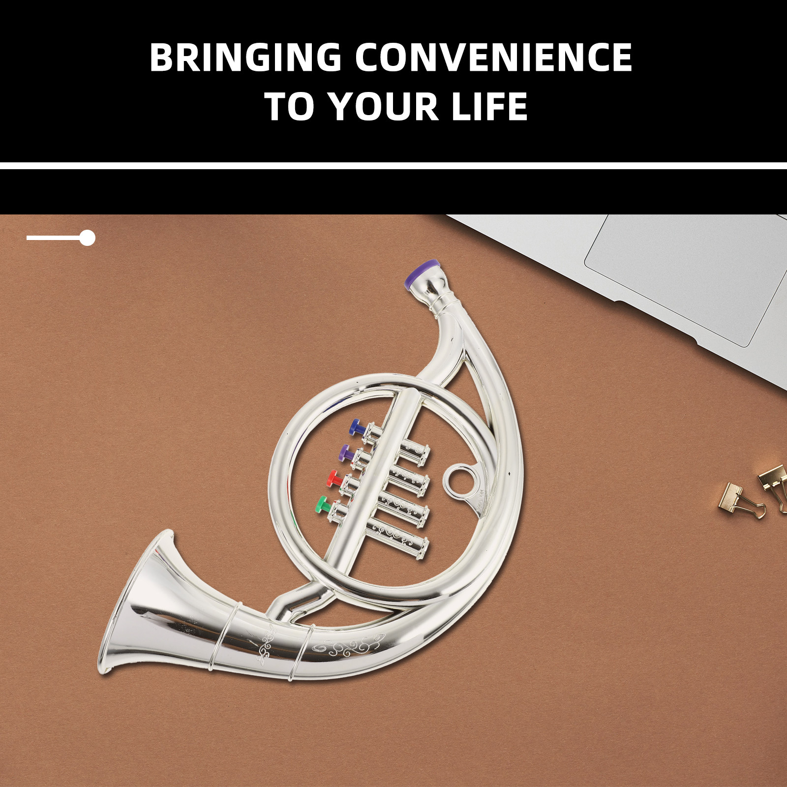 1Pcs Four-Valve French Horn De - Musical Instrument French บทวิจารณ์และราคา