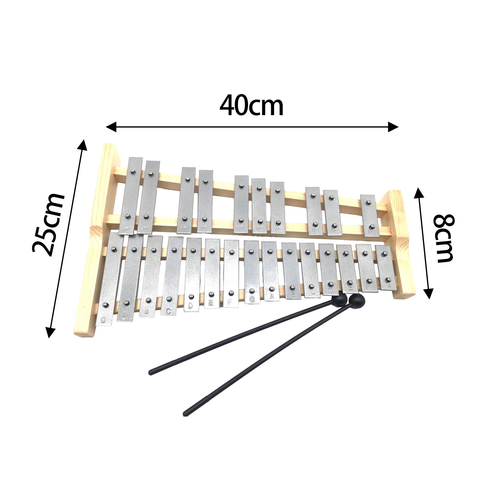 25 Notes Metal Keys Xylophone  - Musical Instrument Xylophone บทวิจารณ์และราคา