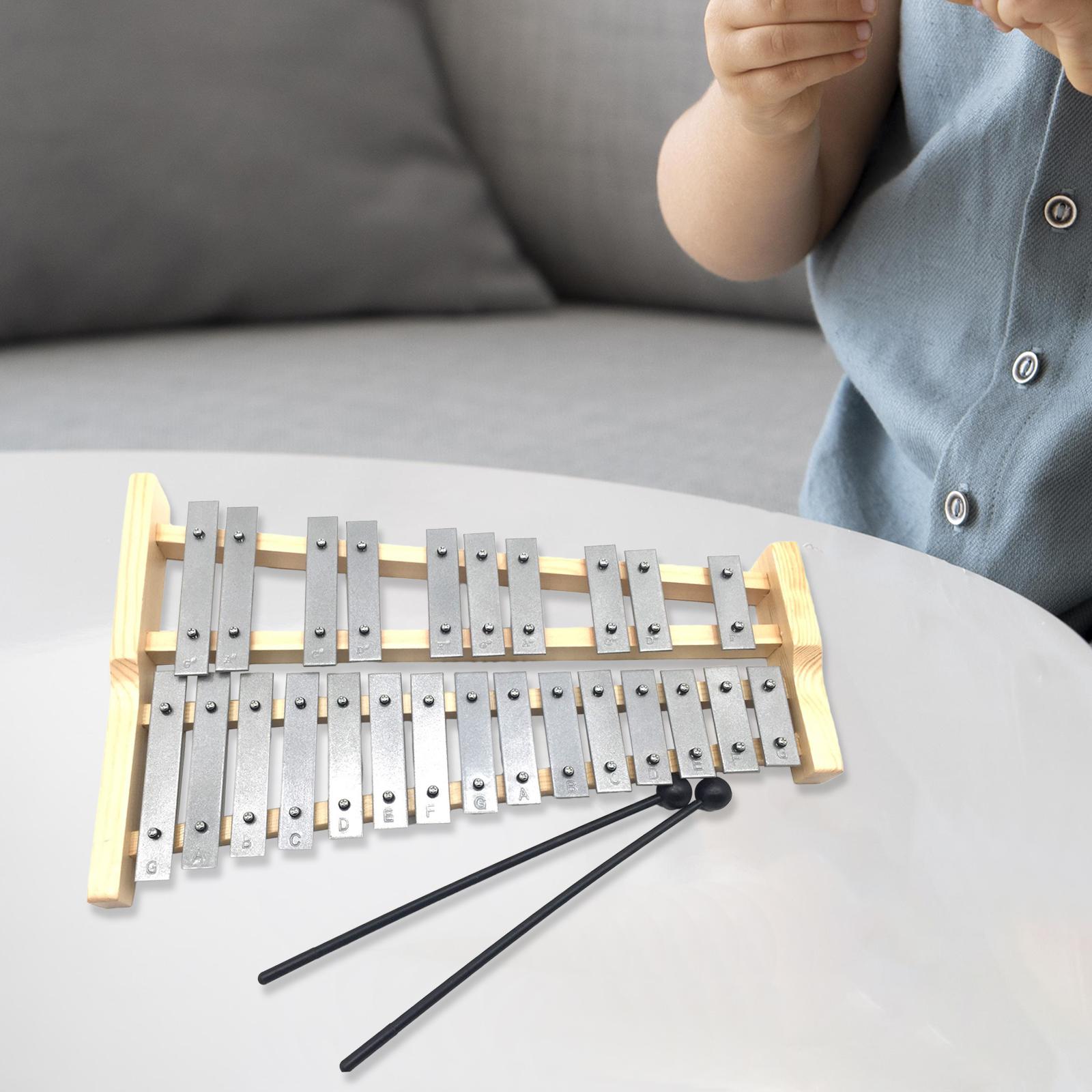25 Notes Metal Keys Xylophone  - Musical Instrument Xylophone บทวิจารณ์และราคา