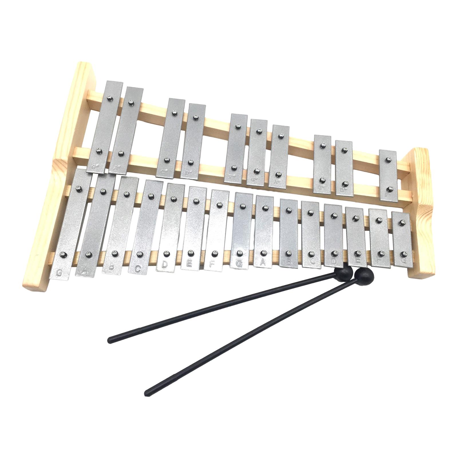 25 Notes Metal Keys Xylophone  - Musical Instrument Xylophone บทวิจารณ์และราคา