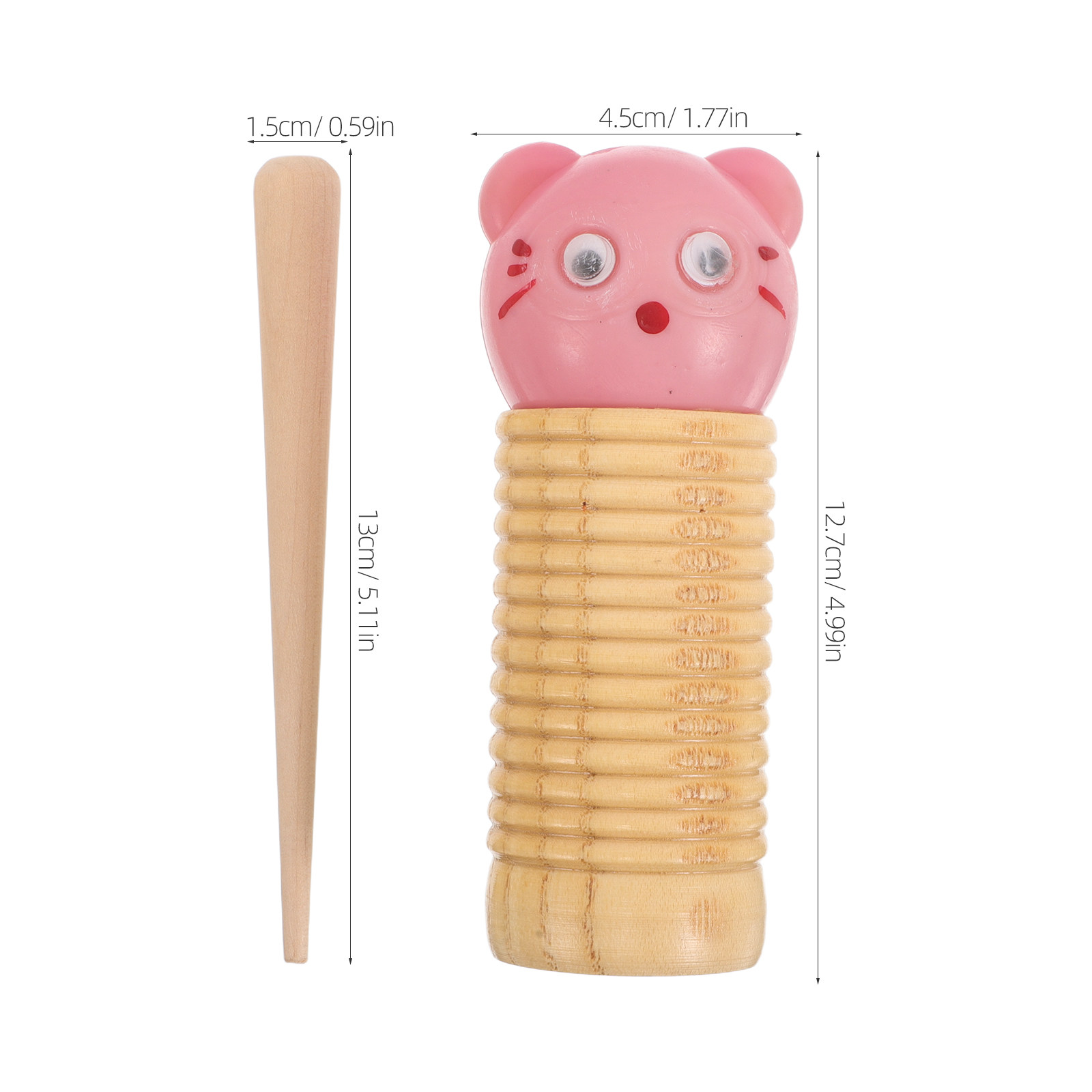 1Set Wooden Guiro Scraper Perc - Guiro Scraper Instrument บทวิจารณ์และราคา