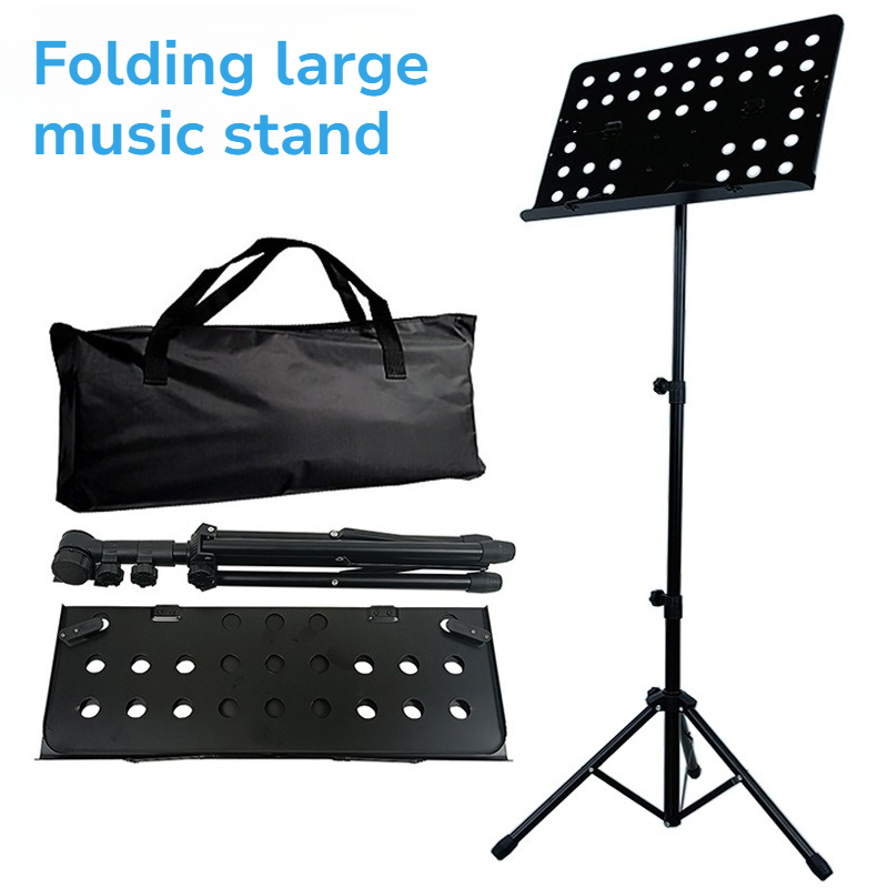 Metal Folding Large Music Stan - Musical Instrument Accessories บทวิจารณ์และราคา