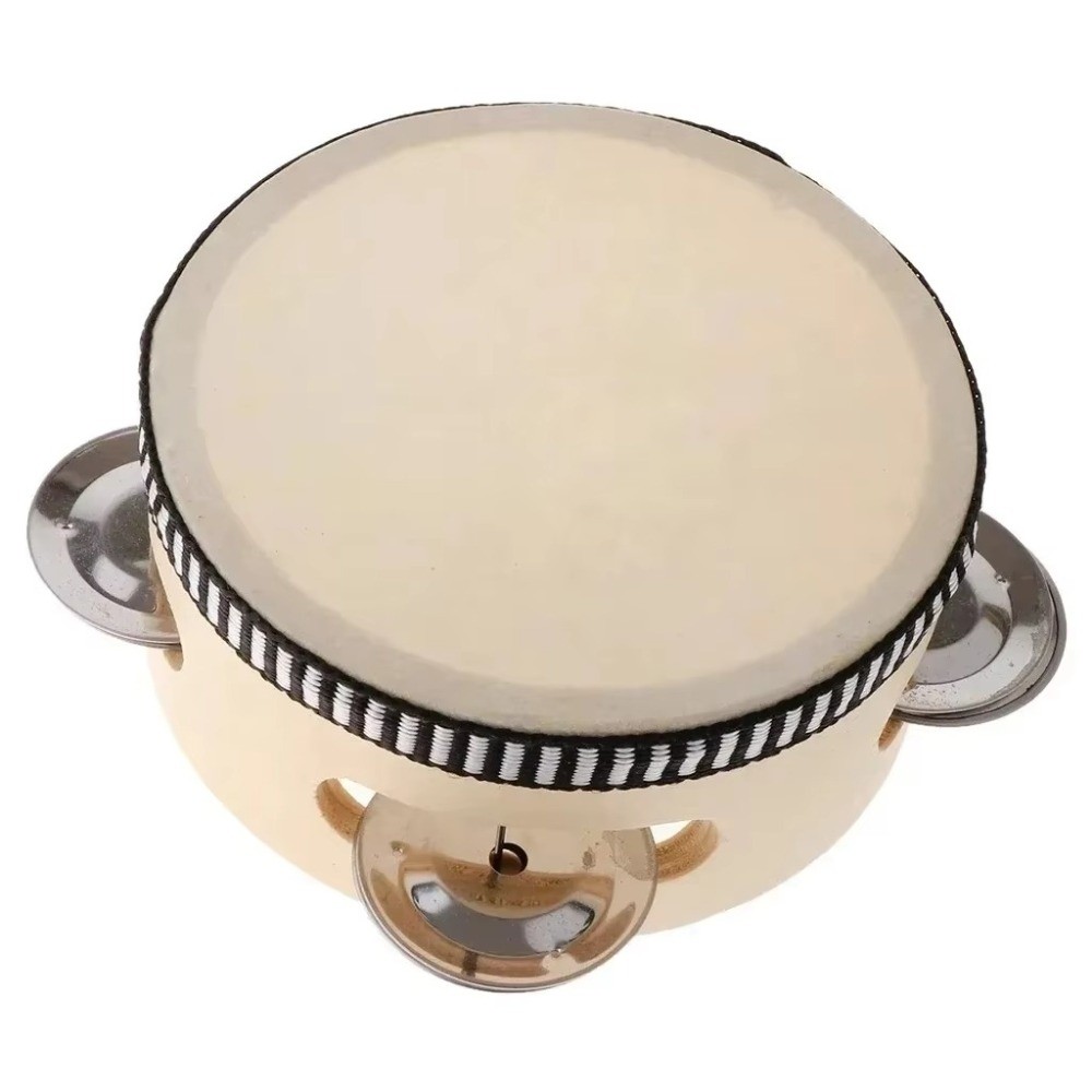 4/6/8/10 Inch Hand Held Drum W - Musical Instrument Tambourine บทวิจารณ์และราคา