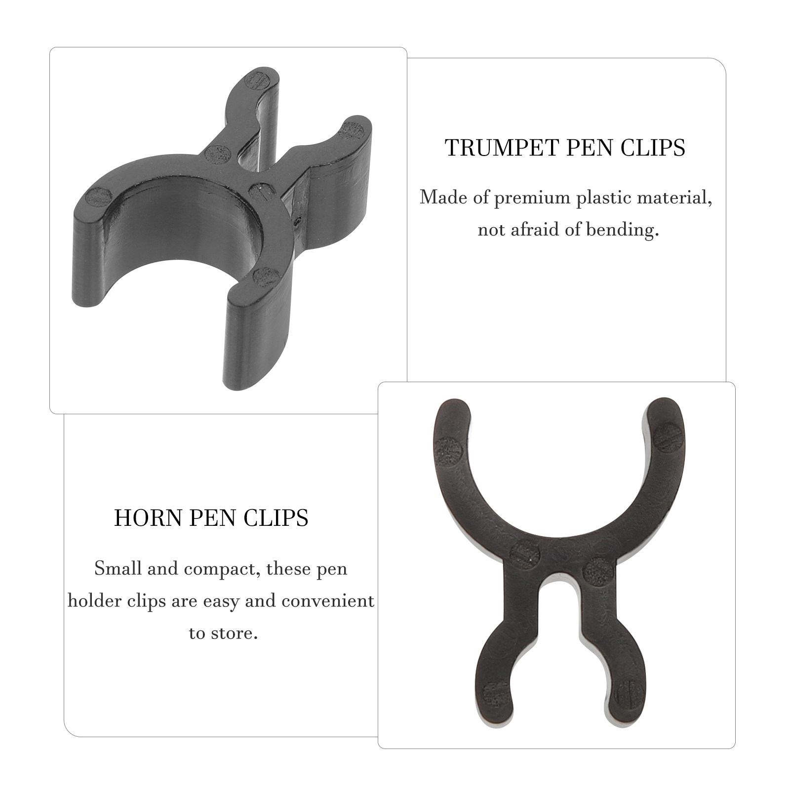 3Pcs Trumpet Pen Clips Holder  - Musical Instrument French บทวิจารณ์และราคา