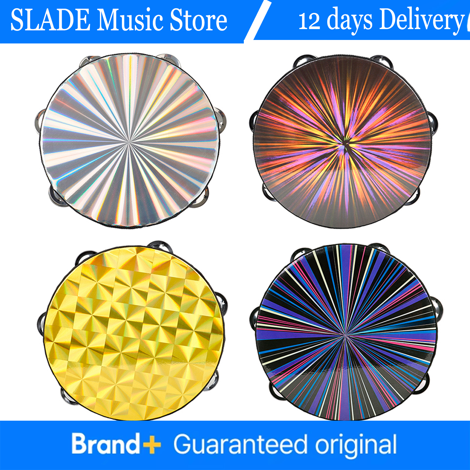 8 Inch Tambourine Music Drums  - Musical Instrument Tambourine บทวิจารณ์และราคา