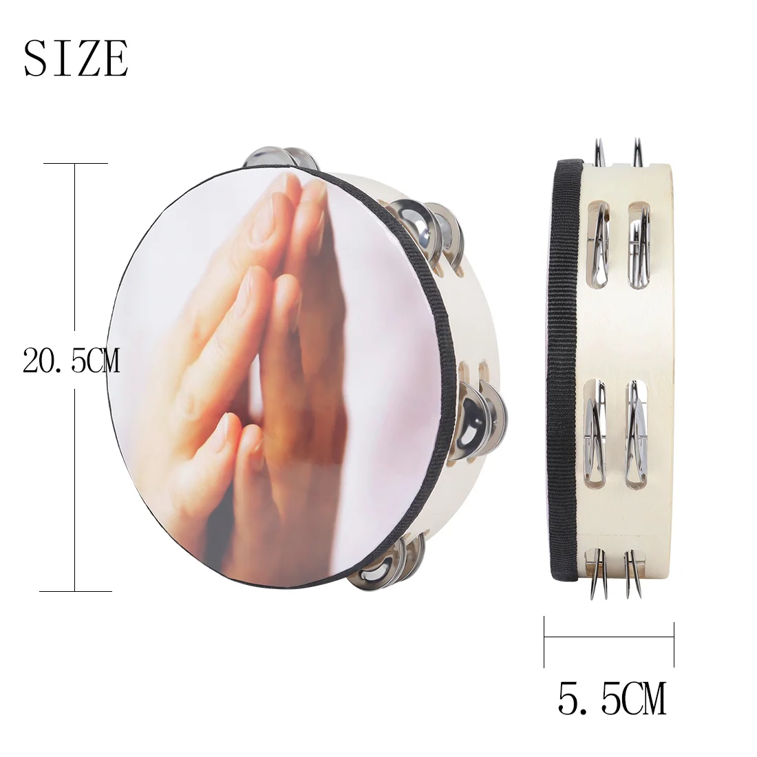 8 Inch Tambourine Music Drums  - Musical Instrument Tambourine บทวิจารณ์และราคา
