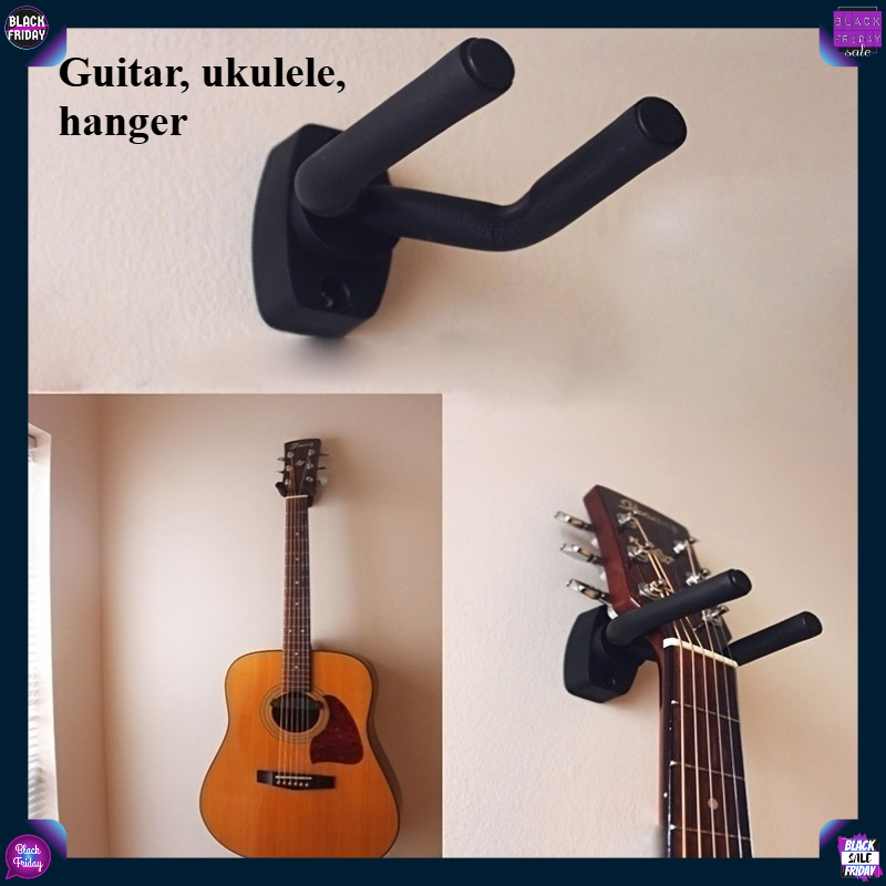 1Pcs Guitar Holder Wall Mount  - Musical Instrument Accessories บทวิจารณ์และราคา