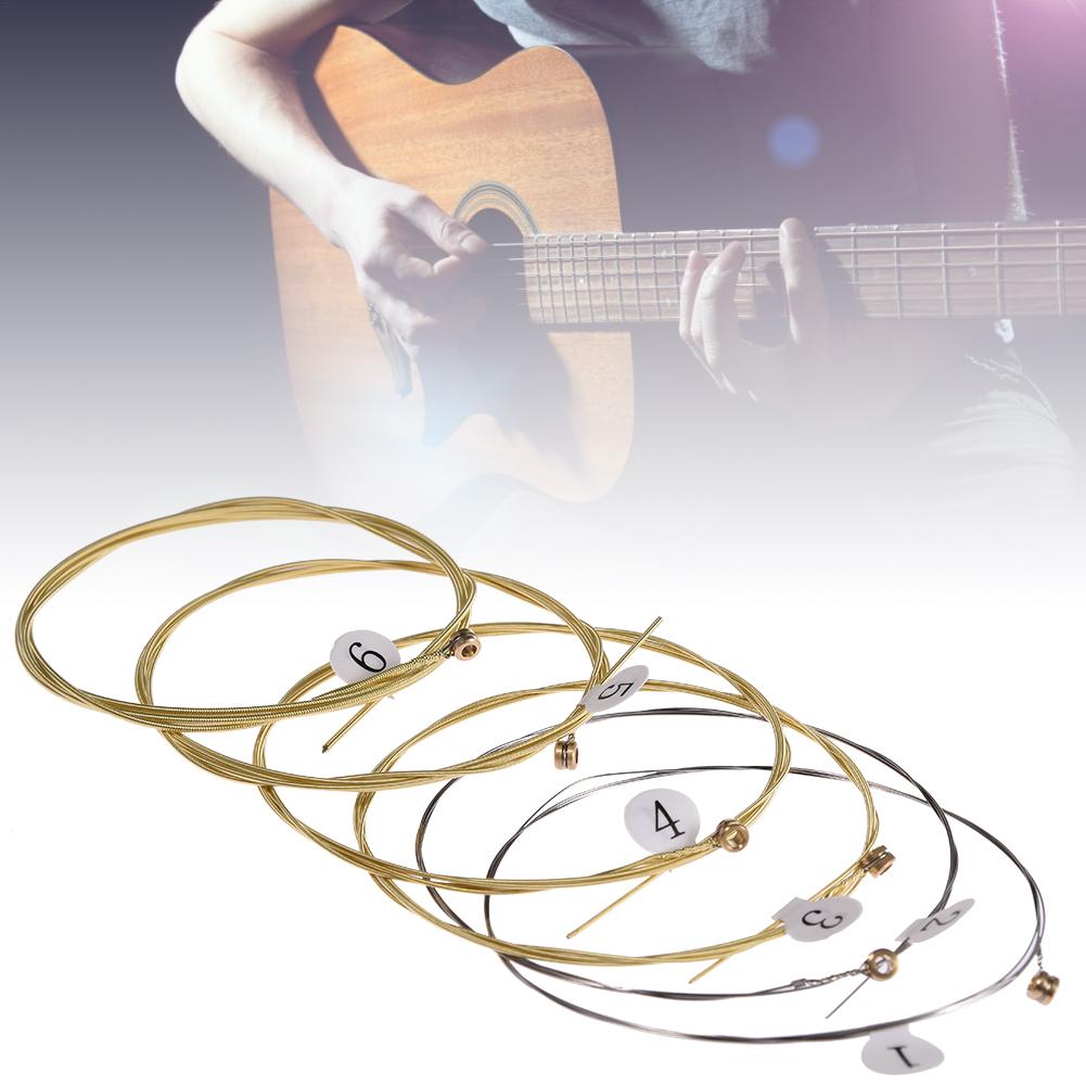 6pcs/set Universal Acoustic Gu - Musical Instrument With Strings บทวิจารณ์และราคา