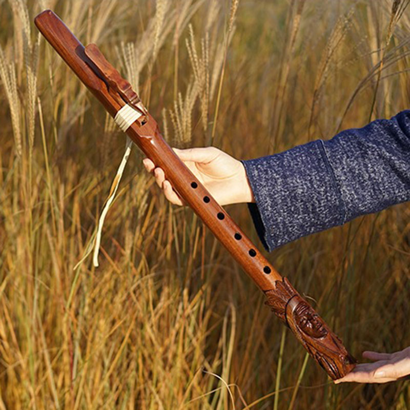 Wooden Indian Flute 6 Hole Pla - Musical Instrument Indian บทวิจารณ์และราคา