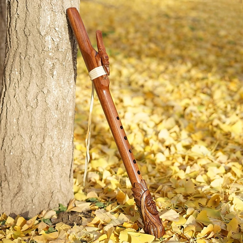 Wooden Indian Flute 6 Hole Pla - Musical Instrument Indian บทวิจารณ์และราคา