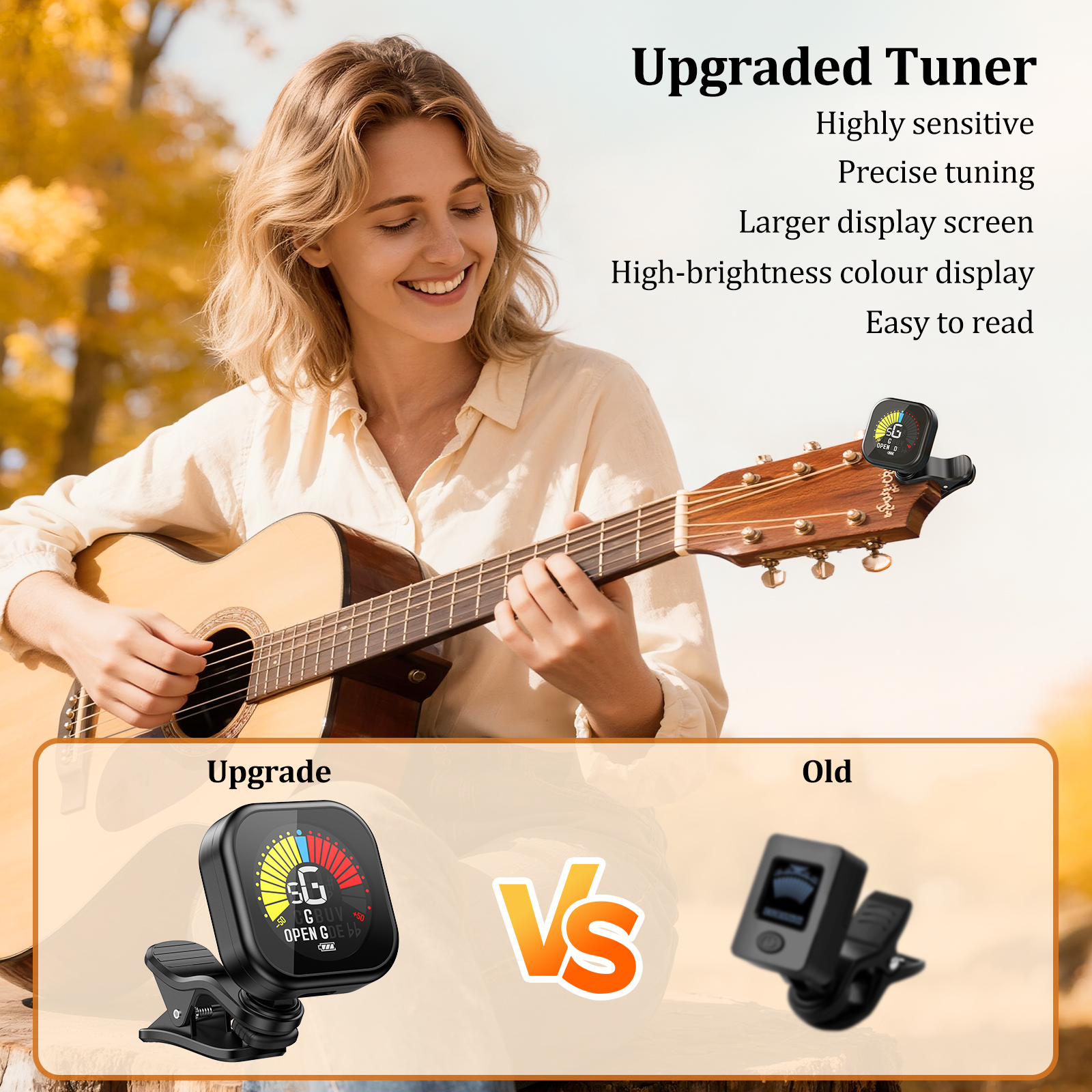 New Bee Guitar Tuner Clip-On C - Musical Instrument Cello บทวิจารณ์และราคา